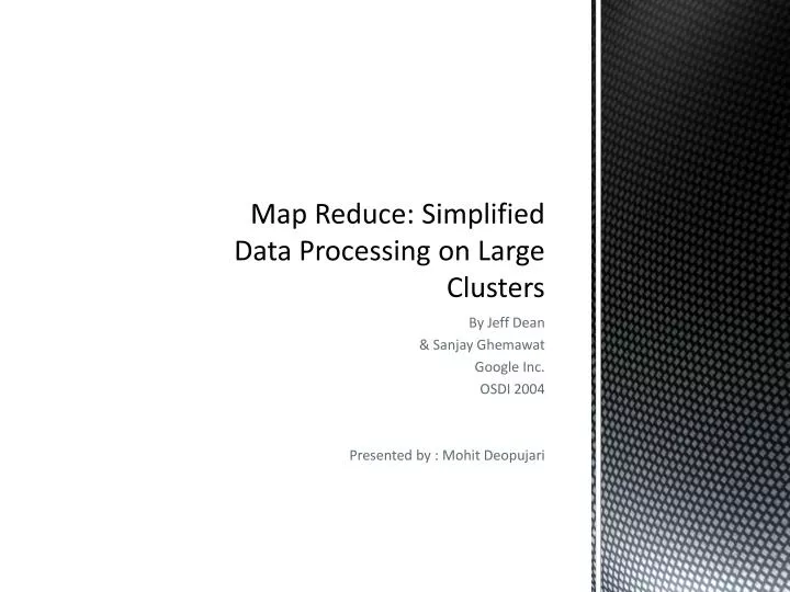 map reduce simplified data processing on large clusters