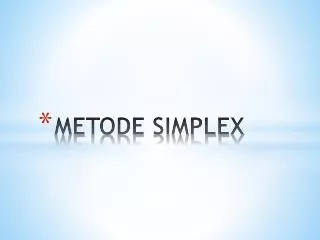 metode simplex