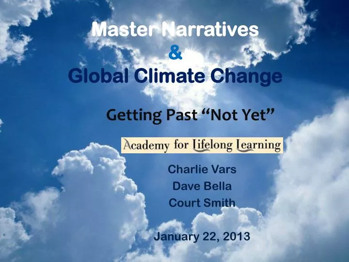 master narratives global climate change
