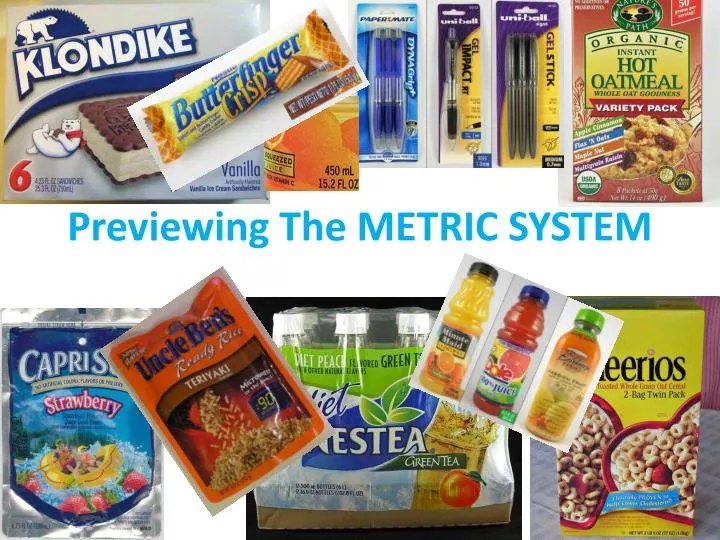 previewing the metric system