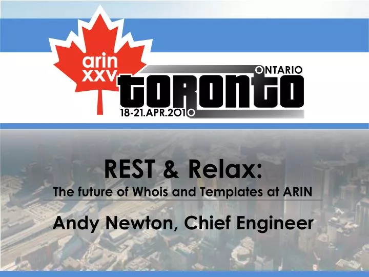 rest relax the future of whois and templates at arin