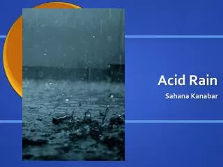 Acid Rain