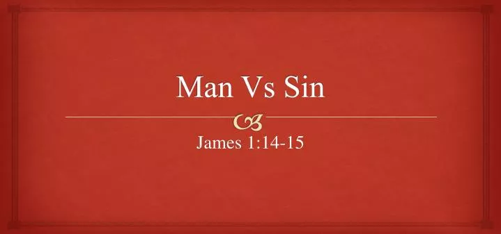 man vs sin