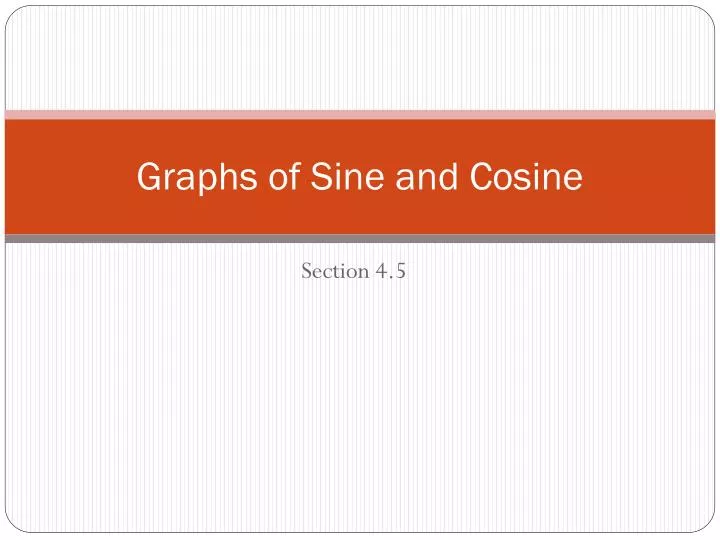 graphs of sine and cosine