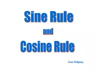 Sine Rule
