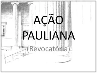 a o pauliana