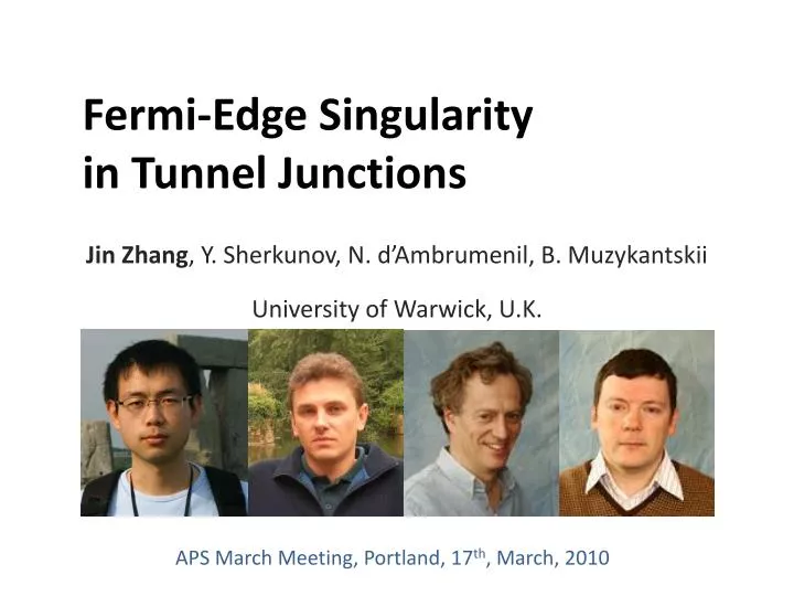 fermi edge singularity in tunnel junctions