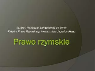 prawo rzymskie