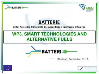 WP3. SMART TECHNOLOGIES AND ALTERNATIVE FUELS