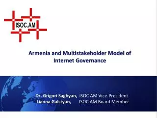 Armenia and Multistakeholder Model of Internet Governance