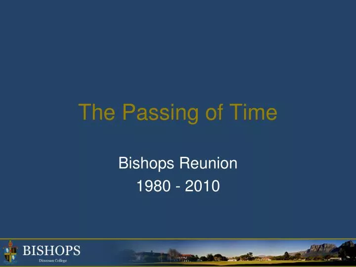 the passing of time