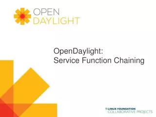 OpenDaylight : Service Function Chaining