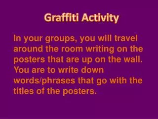 Graffiti Activity