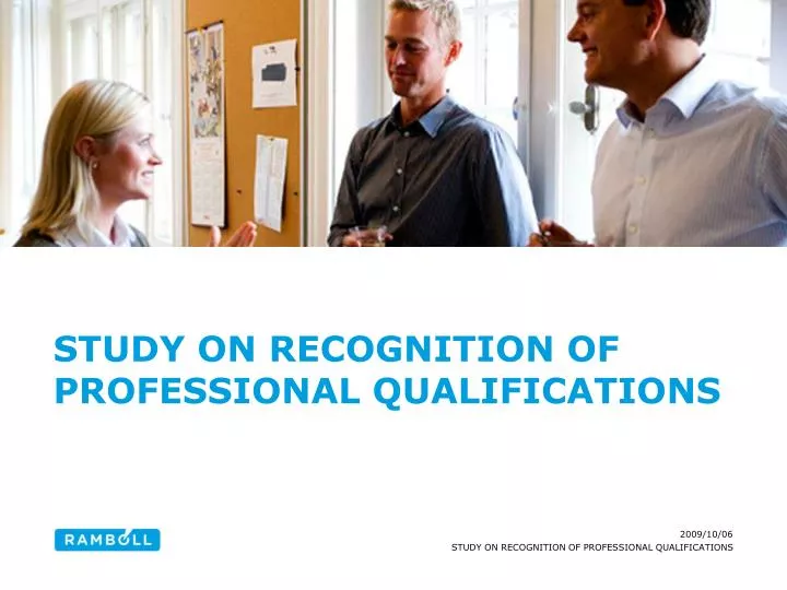 study on recognition of professional qualifications