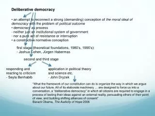 Deliberative democracy