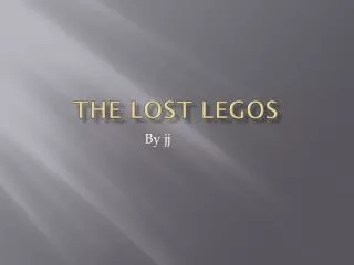 The lost Legos