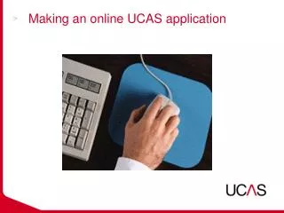 Making an online UCAS application