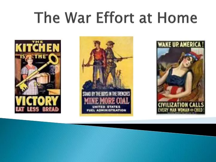 the war effort at home