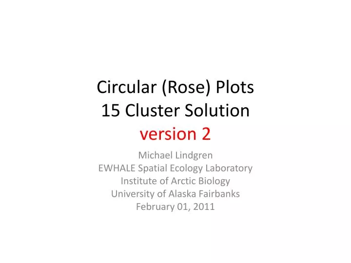circular rose plots 15 cluster solution version 2