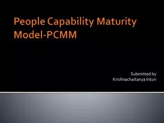 People Capability Maturity Model-PCMM