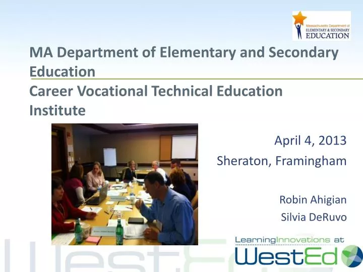 ma department of elementary and secondary education career vocational technical education institute