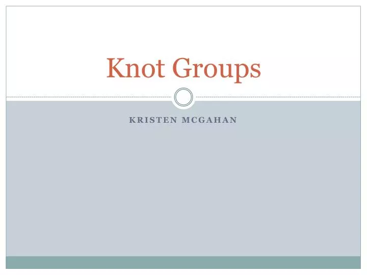 knot groups