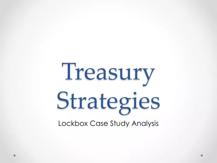 treasury strategies