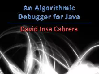 An Algorithmic Debugger for Java