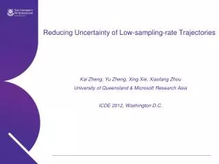 Reducing Uncertainty of Low-sampling-rate Trajectories