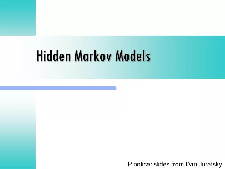 hidden markov models