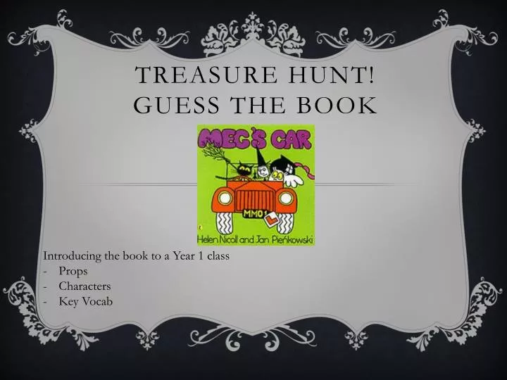 treasure hunt guess the book