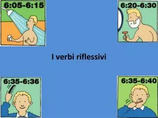 i verbi riflessivi