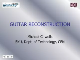 Guitar Reconstruction