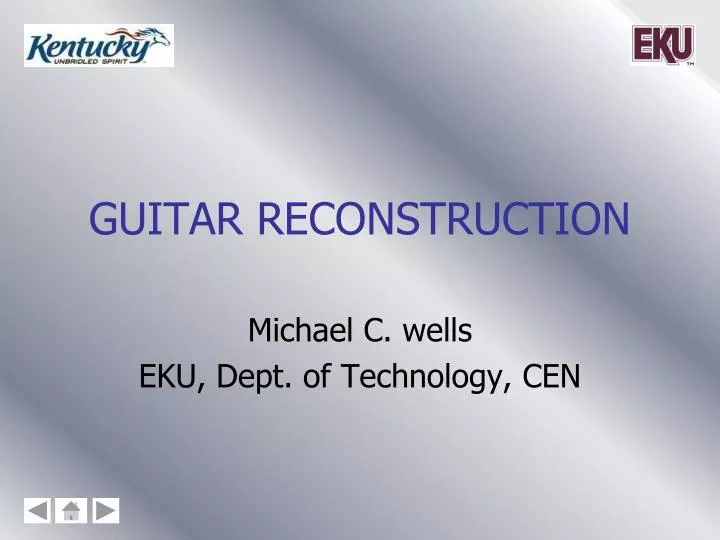 guitar reconstruction