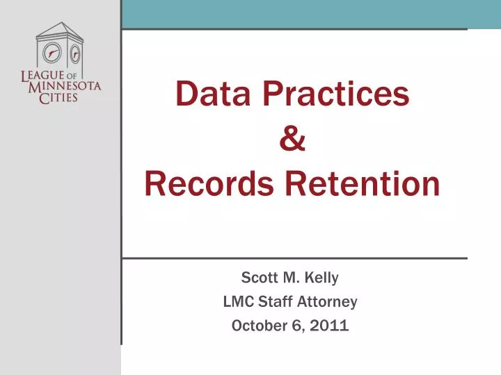 data practices records retention