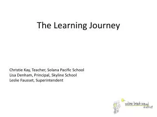 The Learning Journey