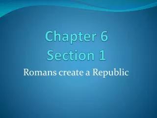 chapter 6 section 1