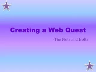 Creating a Web Quest