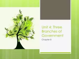 Unit 4: Three Branches of Government