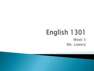 english 1301