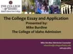 Importance of the Essay - slide 1