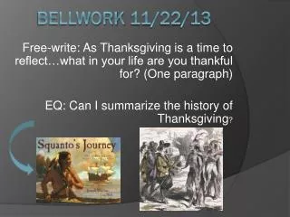 Bellwork 11/22/13