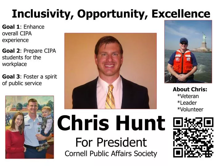 chris hunt for president cornell public affairs society