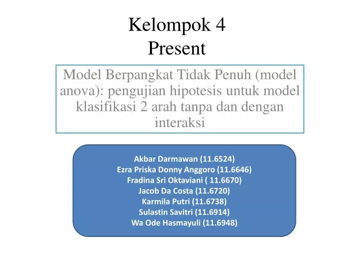 kelompok 4 present