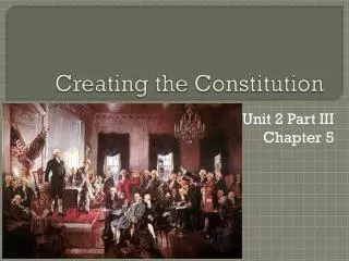 creating the constitution