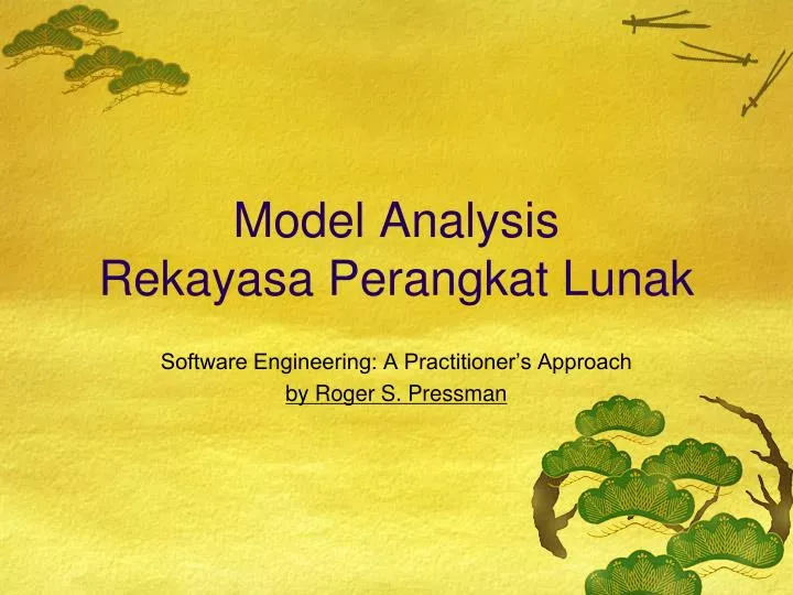 model analysis rekayasa perangkat lunak