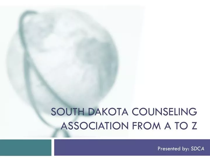 south dakota counseling association from a to z