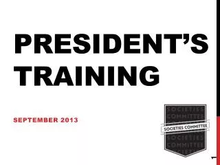 president s training
