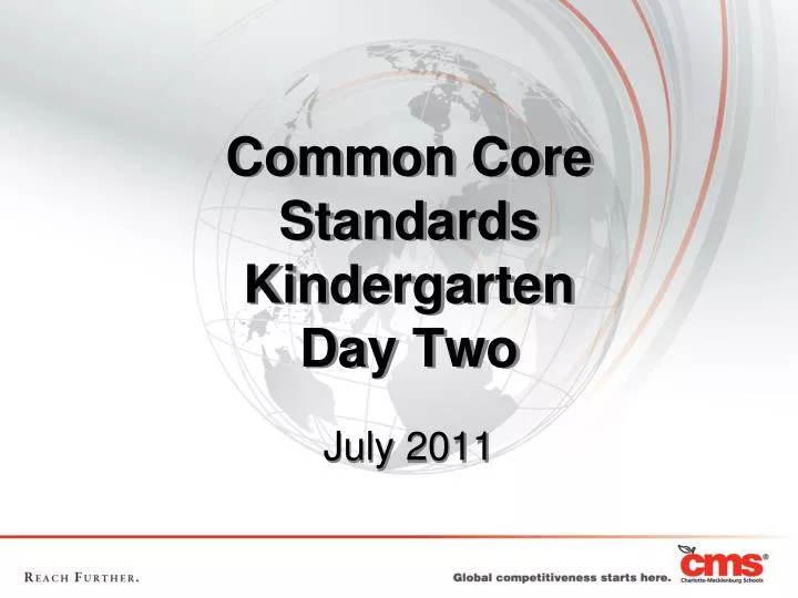 common core standards kindergarten day two