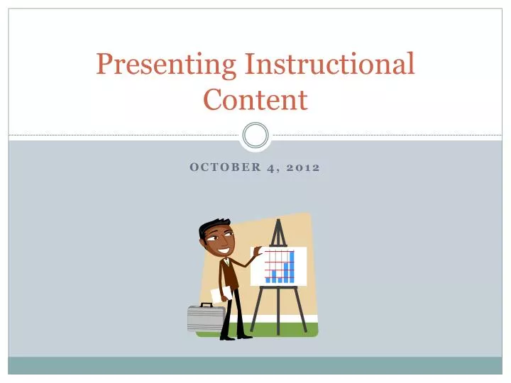 presenting instructional content